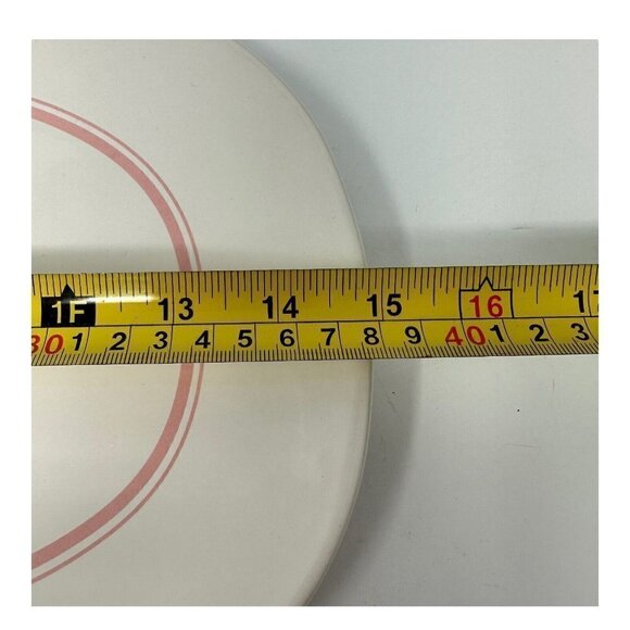 Rae Dunn GONE HUNTING Easter Bunny Rabbit Platter Kitchen White Pink New Spring - Picture 5 of 11